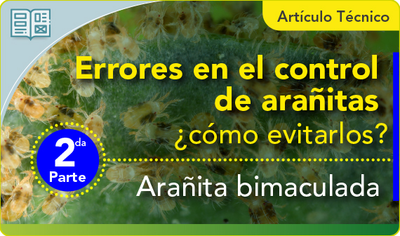 Errores en el control de arañita bimaculada
